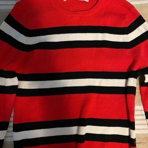 Red&’white&’ black shirt